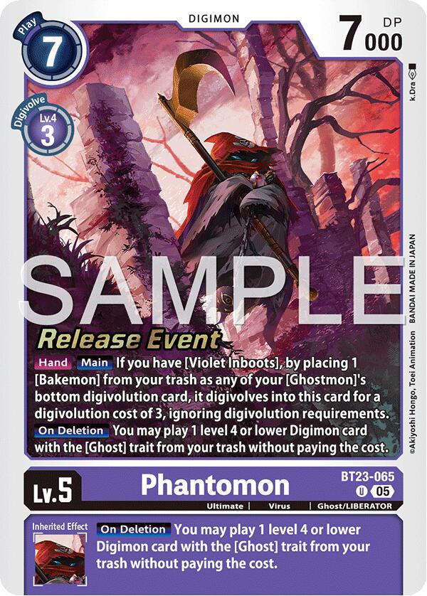 Phantomon [BT23-065] [Hackers' Slumber Release Event Cards] (ONLINE ORDER ONLY)