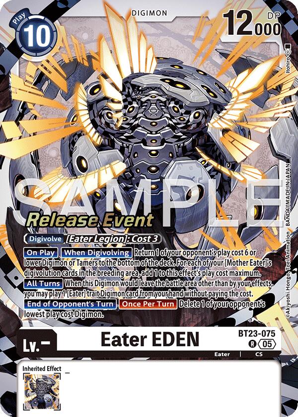 Eater EDEN [BT23-075] [Hackers' Slumber Release Event Cards] (ONLINE ORDER ONLY)