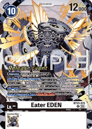Eater EDEN [BT23-075] [Hackers' Slumber Release Event Cards] (ONLINE ORDER ONLY)