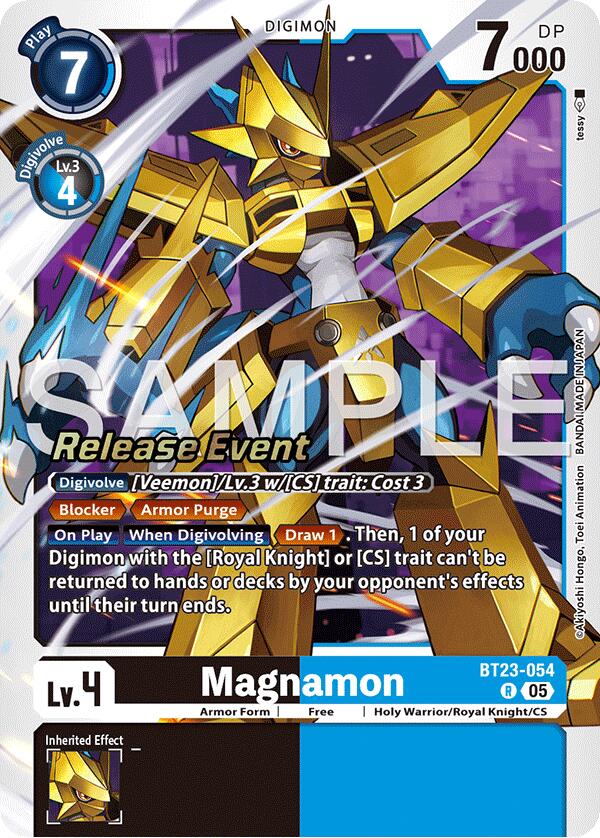Magnamon [BT23-054] [Hackers' Slumber Release Event Cards] (ONLINE ORDER ONLY)