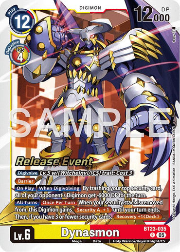 Dynasmon [BT23-035] [Hackers' Slumber Release Event Cards] (ONLINE ORDER ONLY)
