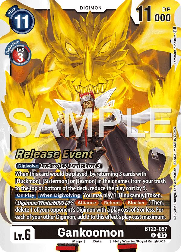 Gankoomon [BT23-057] [Hackers' Slumber Release Event Cards] (ONLINE ORDER ONLY)