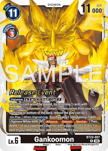 Gankoomon [BT23-057] [Hackers' Slumber Release Event Cards] (ONLINE ORDER ONLY)