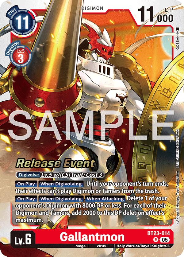 Gallantmon [BT23-014] [Hackers' Slumber Release Event Cards] (ONLINE ORDER ONLY)