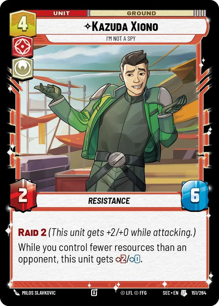 Kazuda Xiono (151/264) - I'm Not A Spy (151/264) [Secrets of Power] (ONLINE ORDER ONLY)