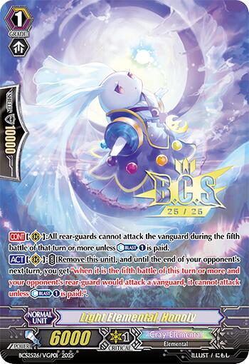 Light Elemental, Honoly (BCS2526/VGP01) [Bushiroad Event Cards]