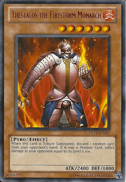 Thestalos the Firestorm Monarch (Red) [DL12-EN007] Rare (ONLINE ORDER ONLY)