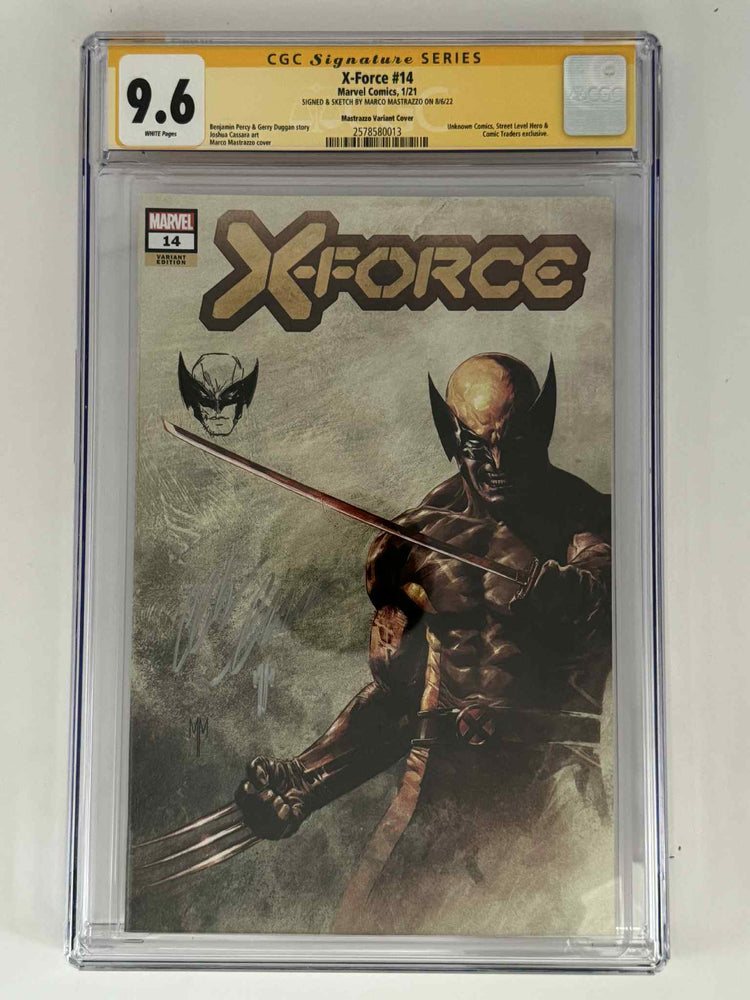 [Signed by Marco Mastrazzo] X-Force #14 CGC 9.8 Yellow Label Exclusive Var (ONLINE ORDER ONLY)