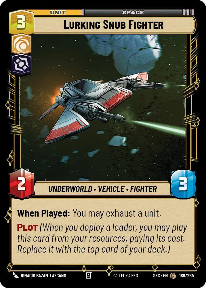 Lurking Snub Fighter (189/264) (189/264) [Secrets of Power] (ONLINE ORDER ONLY)