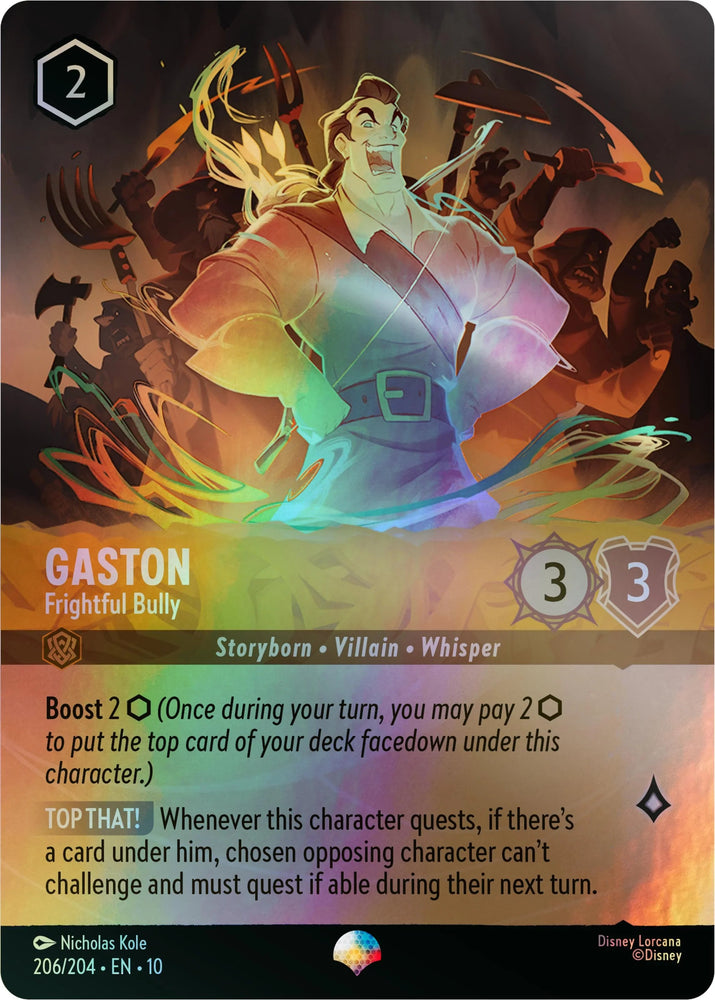 Gaston - Frightful Bully (Epic) (206/204) [Whispers in the Well] (ONLINE ORDER ONLY)