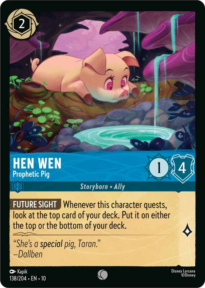 Hen Wen - Prophetic Pig (138/204) [Whispers in the Well] (ONLINE ORDER ONLY)