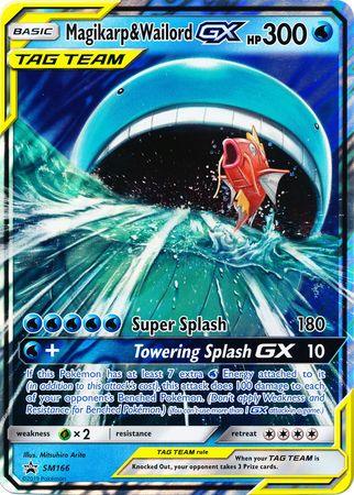 Magikarp & Wailord GX (SM166) (Jumbo Card) [Sun & Moon: Black Star Promos] (Online Only)
