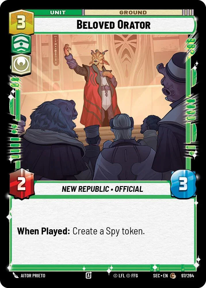 Beloved Orator (97/264) (97/264) [Secrets of Power] (ONLINE ORDER ONLY)