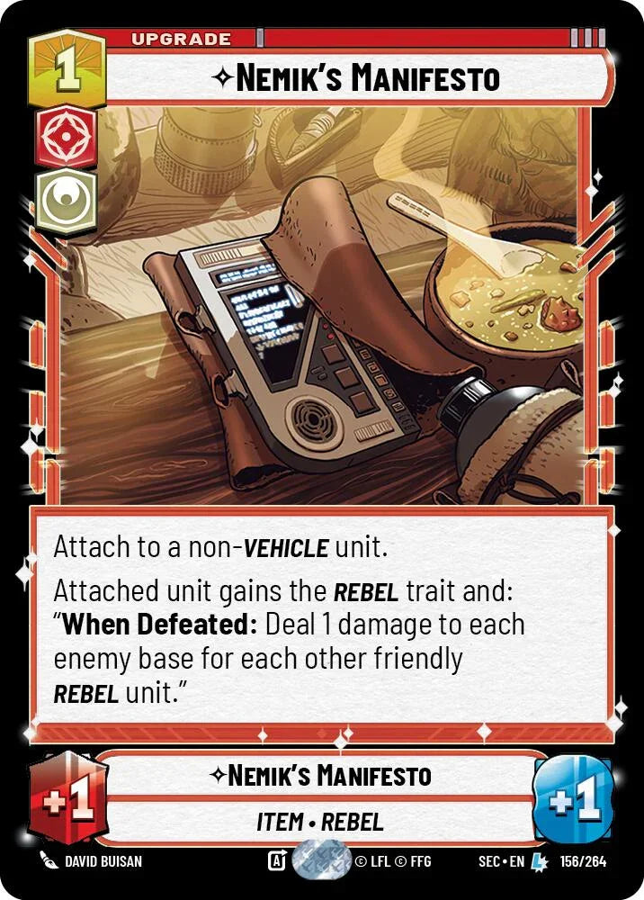 Nemik's Manifesto (156/264) (156/264) [Secrets of Power] (ONLINE ORDER ONLY)