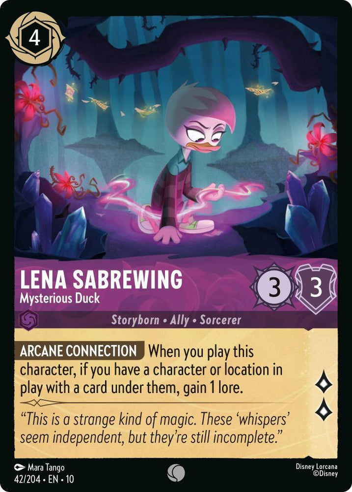 Lena Sabrewing - Mysterious Duck (42/204) [Whispers in the Well] (ONLINE ORDER ONLY)