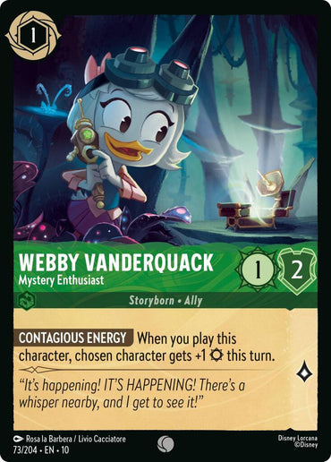 Webby Vanderquack - Mystery Enthusiast (73/204) [Whispers in the Well] (ONLINE ORDER ONLY)