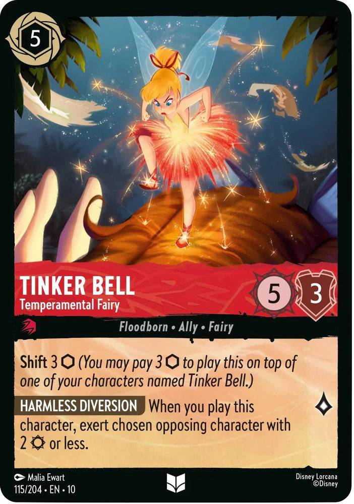 Tinker Bell - Temperamental Fairy (115/204) [Whispers in the Well] (ONLINE ORDER ONLY)