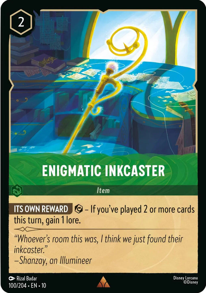 Enigmatic Inkcaster (100/204) [Whispers in the Well] (ONLINE ORDER ONLY)
