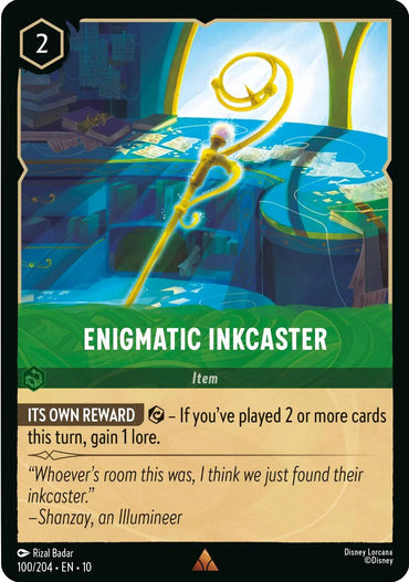 Enigmatic Inkcaster (100/204) [Whispers in the Well] (ONLINE ORDER ONLY)