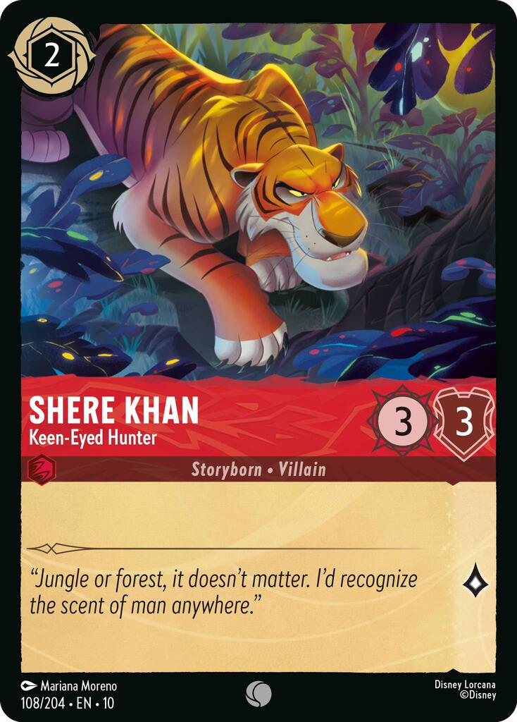 Shere Khan - Keen-Eyed Hunter (108/204) [Whispers in the Well] (ONLINE ORDER ONLY)