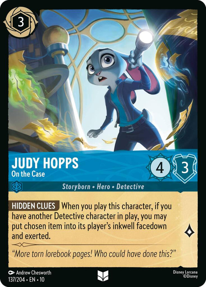 Judy Hopps - On the Case (137/204) [Whispers in the Well] (ONLINE ORDER ONLY)