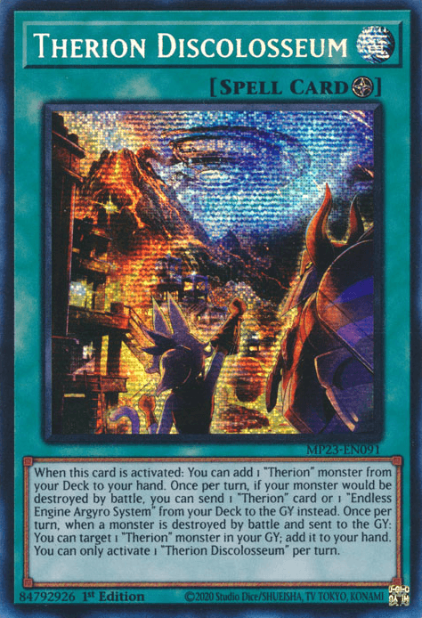 Therion Discolosseum [MP23-EN091] Prismatic Secret Rare (ONLINE ORDER ONLY)