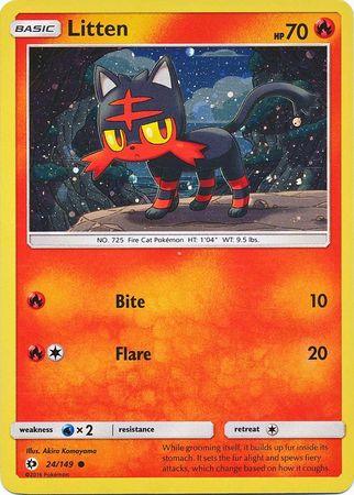 Litten (24/149) (Cosmos Holo) [Sun & Moon: Base Set] (Online Only)