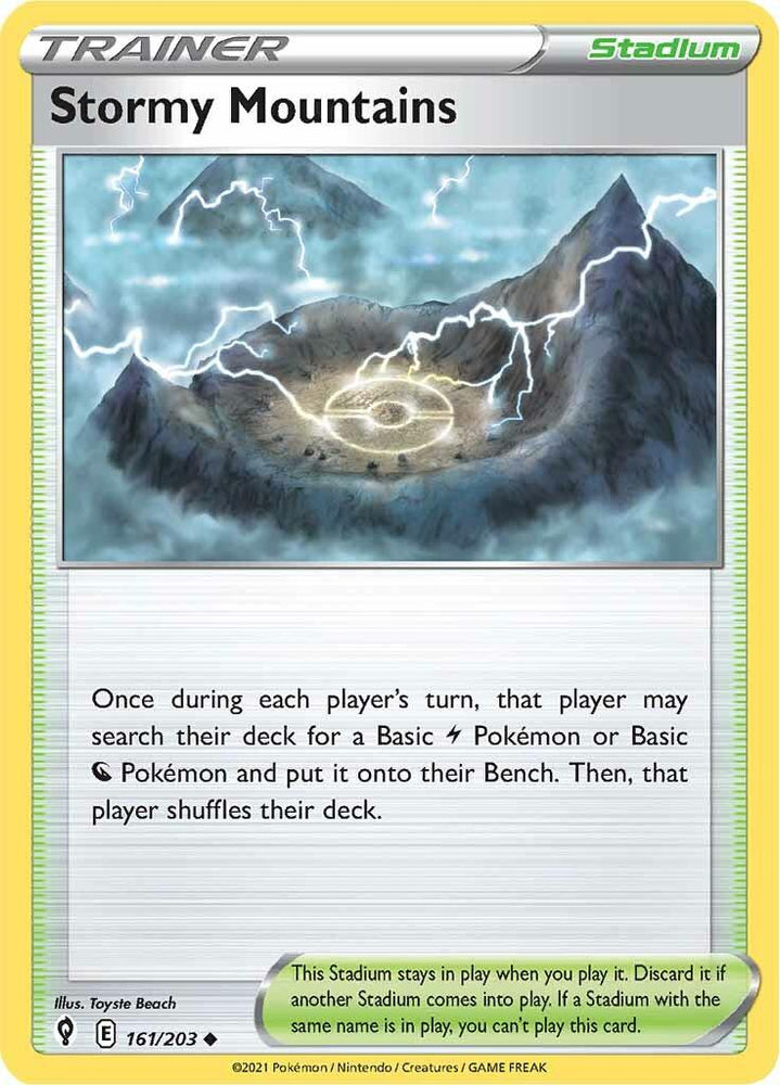 Stormy Mountains (161/203) [Sword & Shield: Evolving Skies] (Online Only)