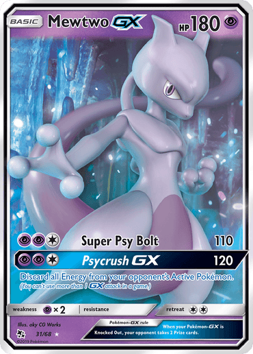 Mewtwo GX (31/68) [Sun & Moon: Hidden Fates] (Online Only)