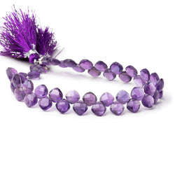 6.5mm African Amethyst Corner Drilled Pillow Beads 7.5 inch 45 pieces (ONLINE ORDER ONLY)