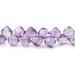 6.5mm Amethyst Faceted Pillow Beads 7.5 inch 46 pieces (ONLINE ORDER ONLY)