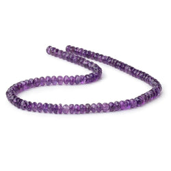 6.5mm Amethyst Faceted Rondelle Beads 16 inch 102 pieces (ONLINE ORDER ONLY)
