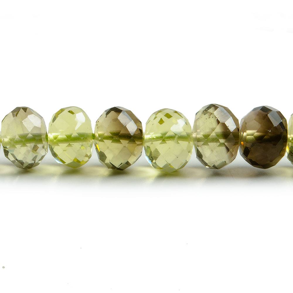 8mm Bicolor Quartz Faceted Rondelles 16 Inch 75 Beads (ONLINE ORDER ONLY)