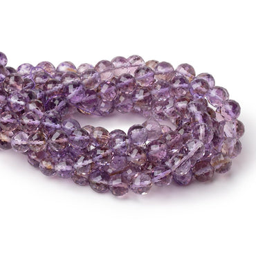 6.5mm Bolivian Ametrine Faceted Round Beads 8 inch 32 pieces (ONLINE ORDER ONLY)