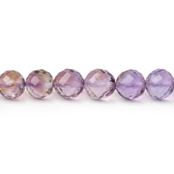 6.5mm Bolivian Ametrine Faceted Round Beads 8 inch 32 pieces (ONLINE ORDER ONLY)
