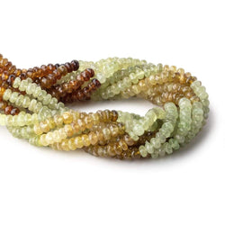 6.5mm Grossular Garnet faceted rondelle beads 13 inch 85 pieces (ONLINE ORDER ONLY)