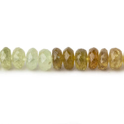 6.5mm Grossular Garnet faceted rondelle beads 13 inch 85 pieces (ONLINE ORDER ONLY)