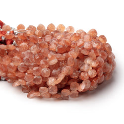 6.5mm Sunstone Corner Drilled Pillow Beads 7.5 inch 45 pieces (ONLINE ORDER ONLY)