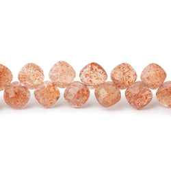 6.5mm Sunstone Corner Drilled Pillow Beads 7.5 inch 45 pieces (ONLINE ORDER ONLY)