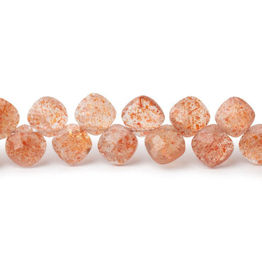 6.5mm Sunstone Corner Drilled Pillow Beads 7.5 inch 45 pieces (ONLINE ORDER ONLY)