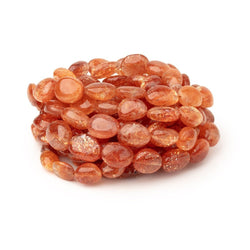 6.5x5-12x10mm Sunstone Plain Nugget Beads 16 inch 39 pieces AA (ONLINE ORDER ONLY)