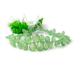 6.5x5-12x8.5mm Tsavorite Garnet Faceted Pear Beads 8 inch 62 pieces AA (ONLINE ORDER ONLY)