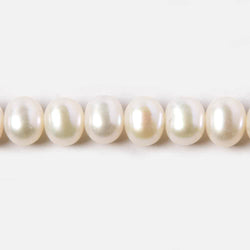 6.5x5-7x5.5mm Cream Side Drilled Oval Freshwater Pearls 16 inch 74 pieces (ONLINE ORDER ONLY)