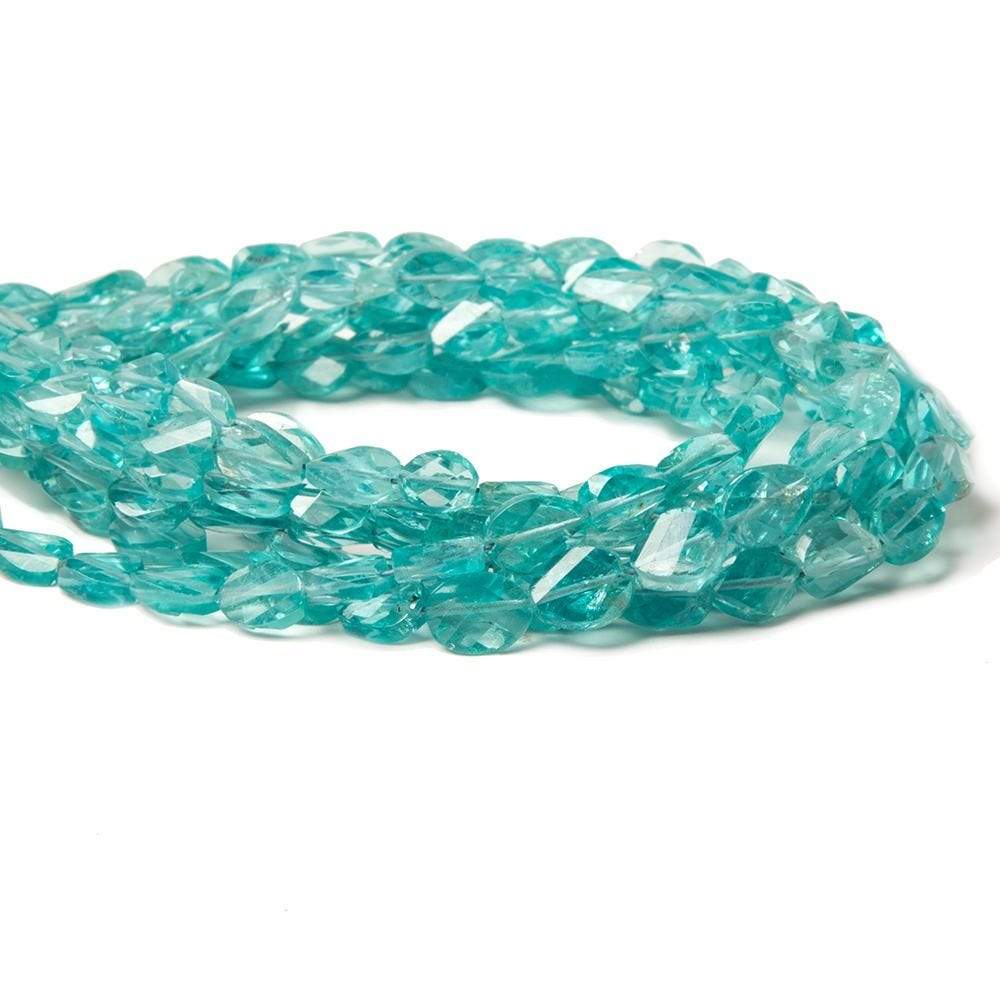 6.5x5-8x5mm Apatite Barrel faceted oval beads 9 inch 33 pieces (ONLINE ORDER ONLY)