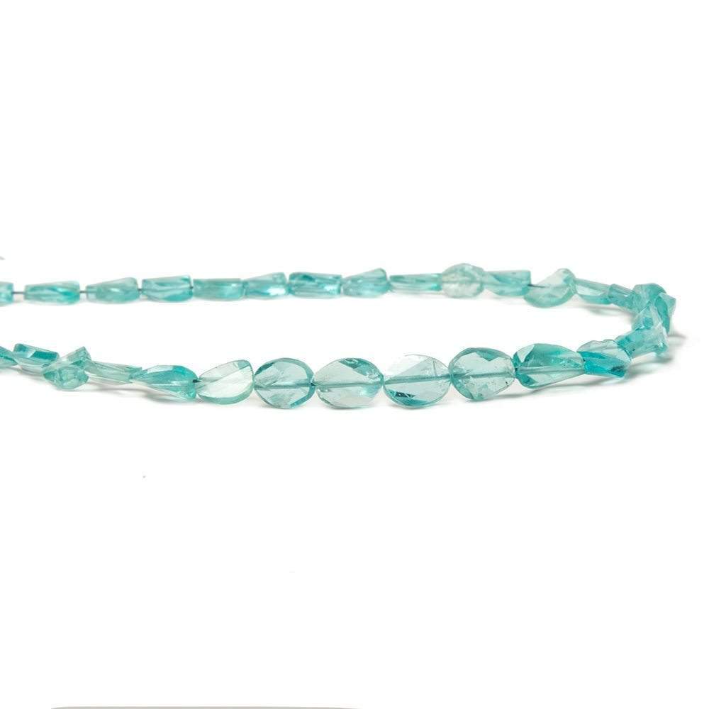 6.5x5-8x5mm Apatite Barrel faceted oval beads 9 inch 33 pieces (ONLINE ORDER ONLY)