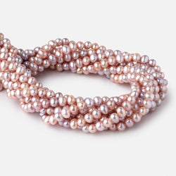 6.5x5mm Tri Color Off Round Freshwater Pearls 15.5 inch 70 Beads (ONLINE ORDER ONLY)