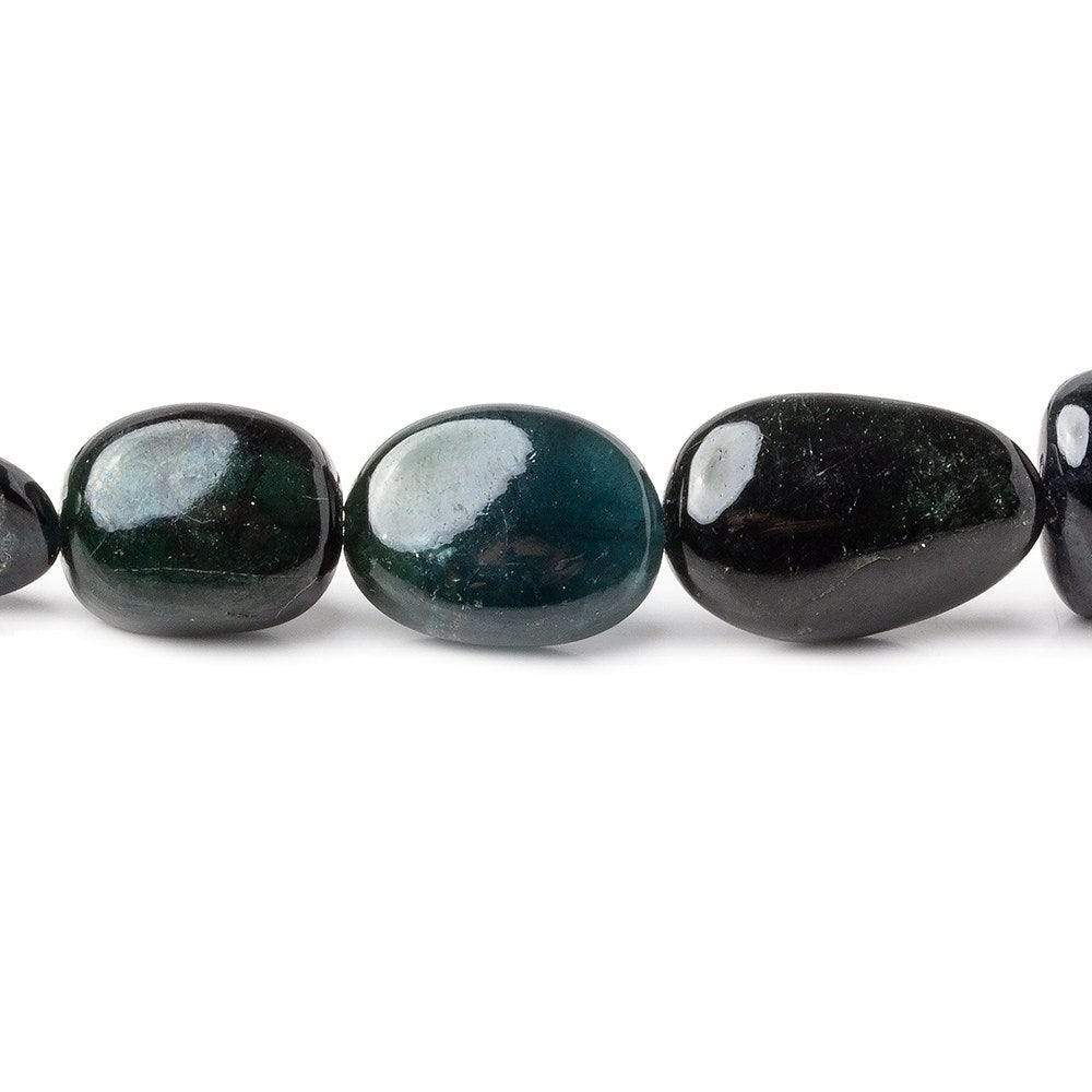 6.5x6-17x10.5mm Chrome Green & Indicolite Tourmaline Plain Nuggets 15 inch 34 pcs (ONLINE ORDER ONLY)