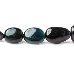 6.5x6-17x10.5mm Chrome Green & Indicolite Tourmaline Plain Nuggets 15 inch 34 pcs (ONLINE ORDER ONLY)
