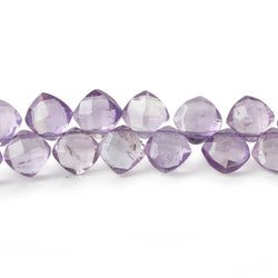 6.5x6.5mm Pink Amethyst faceted pillow beads 7.5 inch 50 pieces A (ONLINE ORDER ONLY)