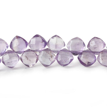 6.5x6.5mm Pink Amethyst faceted pillow beads 7.5 inch 50 pieces A (ONLINE ORDER ONLY)